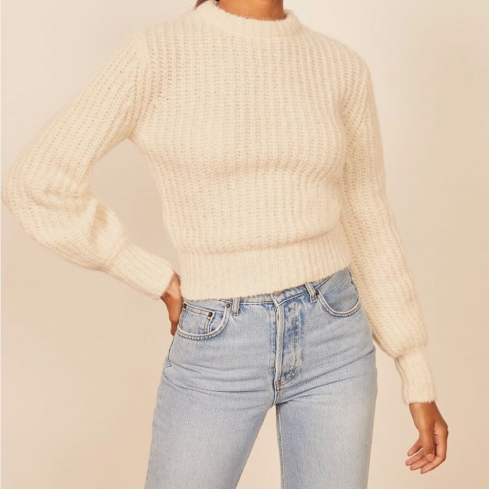 SOLD ON DEPOP Reformation Tatum Alpaca Sweater w/ Bell Sleeves